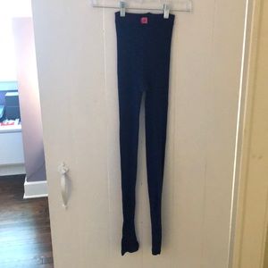 Gaynor Minden microfiber blue tights